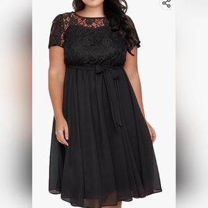 Black lacey dress size 14